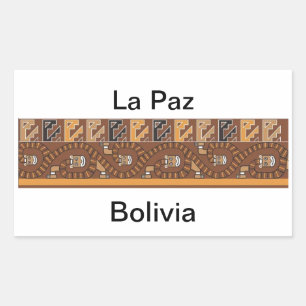 Klebstoff La Paz Bolivien Rechteckiger Aufkleber
