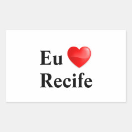 Klebstoff liebe ich Riff Rechteckiger Aufkleber