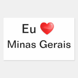 Klebstoff Minas Gerais Brasilien Rechteckiger Aufkleber