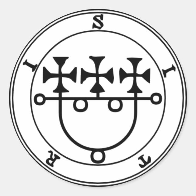 Klebstoff Sitri Goétia Runder Aufkleber (Vorderseite)