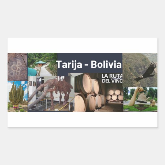 Klebstoff Tarija Bolivien Rechteckiger Aufkleber (Vorderseite)