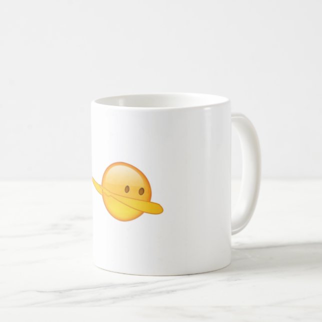 Klecks Emoji Kaffee-Tasse Kaffeetasse (VorderseiteRechts)