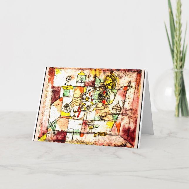 Klee - 203 Moribundus, abstrakte Kunst Karte (Vorderseite)