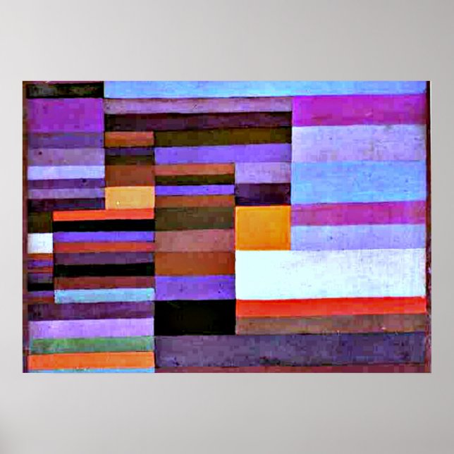 Klee - Abend Feuer, 1929 Poster (Vorne)