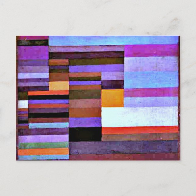 Klee - Abend Feuer, 1929 Postkarte (Vorderseite)