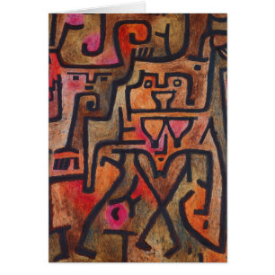 Klee Abstrait Rouge Abstrait Expressionniste Natur