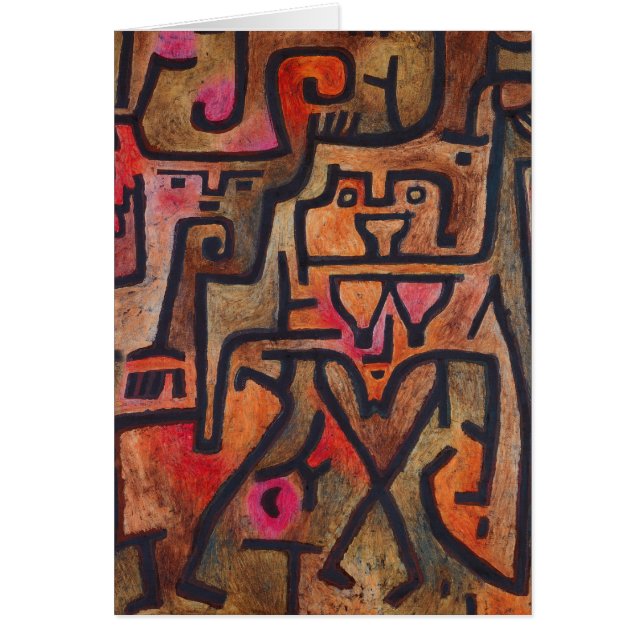 Klee Abstrait Rouge Abstrait Expressionniste Natur (Devant)