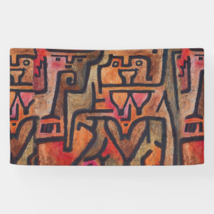 Klee Abstrakt Forest Expressionist Modern Art Banner