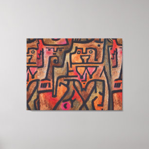 Klee Abstrakt Forest Expressionist Modern Art Leinwanddruck