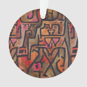 Klee Abstrakt Forest Expressionist Modern Art Ornament