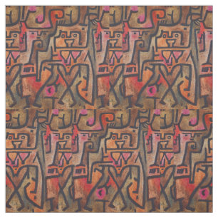 Klee Abstrakt Forest Expressionist Modern Art Stoff