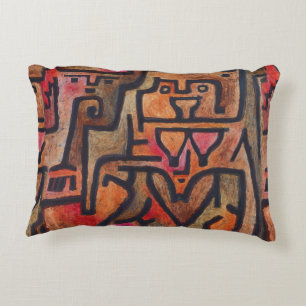 Klee Abstrakt Forest Expressionist Modern Art Zierkissen