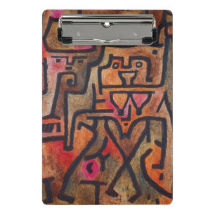 Klee Abstrakt Red Abstrakt Expressionist Nature Mini Klemmbrett