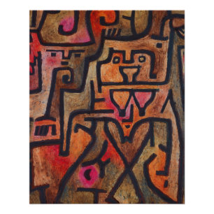 Klee Abstrakter Wald Expressionist Moderne Kunst Poster