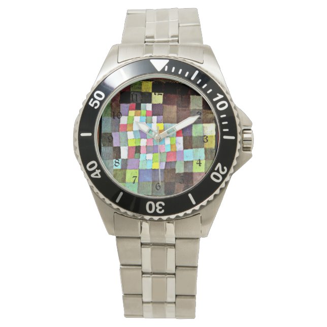 Klee - Abstraktion mit Bezug auf Blütenbaum Armbanduhr (Vorderseite)