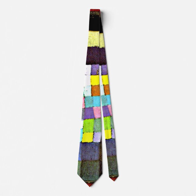 Klee - Abstraktion mit Referenzblütenbaum Krawatte (Vorderseite)