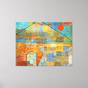 Klee - Ad Parnassus, berühmtes abstraktes Gemäld Leinwanddruck