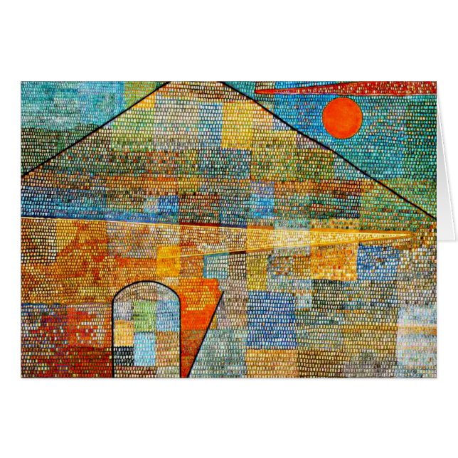 Klee - Ad Parnassus, berühmtes Kunstwerk Paul Klee (Vorderseite (Horizontal))