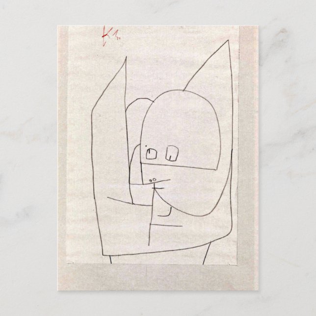 Klee - Altkluger Engel Postkarte (Vorderseite)