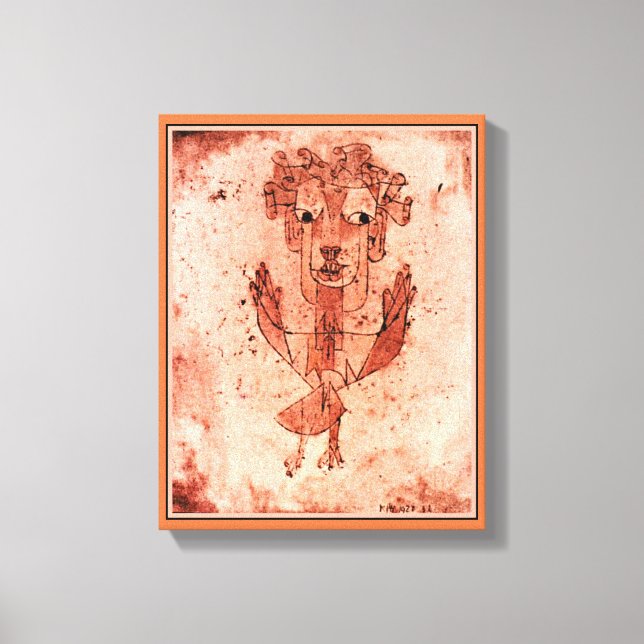 Klee - Angelus Novus (Neuer Engel) Leinwanddruck (Vorderseite)
