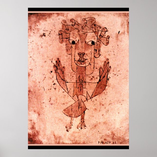 Klee - Angelus Novus (Neuer Engel) Poster (Vorne)