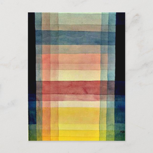 Klee - Architektur des Schlichten Postkarte (Vorderseite)