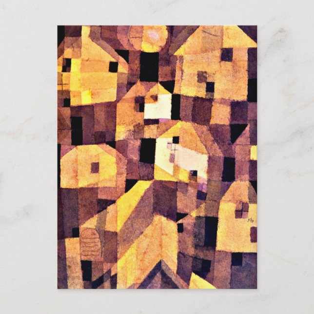 Klee - Autumnal Place, 1921 Postkarte (Vorderseite)