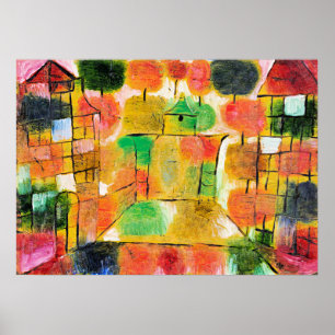 Klee - Baum und Architektur Poster