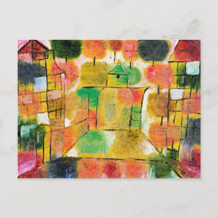 Klee - Baum und Architektur - Rhythmen, Postkarte