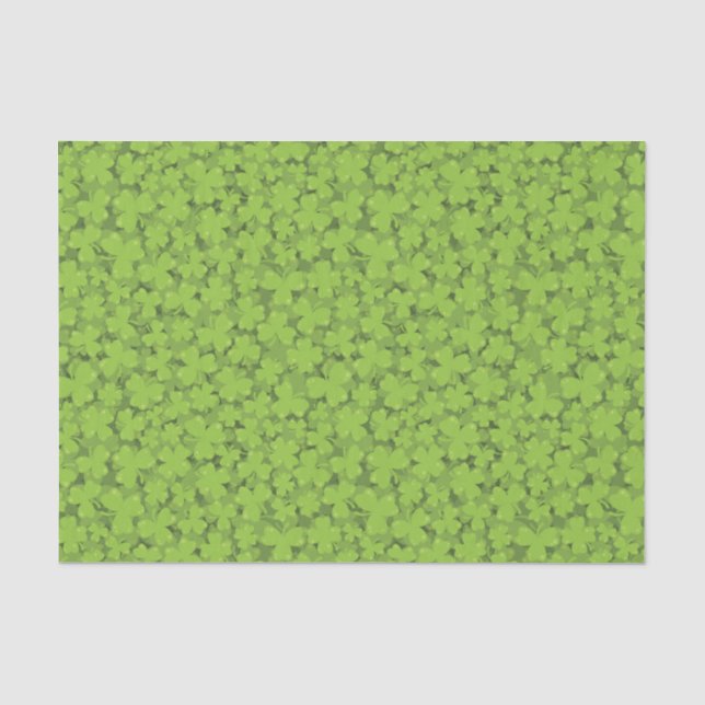 Klee-Blatt-Illustration Seidenpapier (Vorderseite)