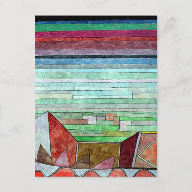 Klee - Blick in das fruchtbare Land Postkarte (Vorderseite)