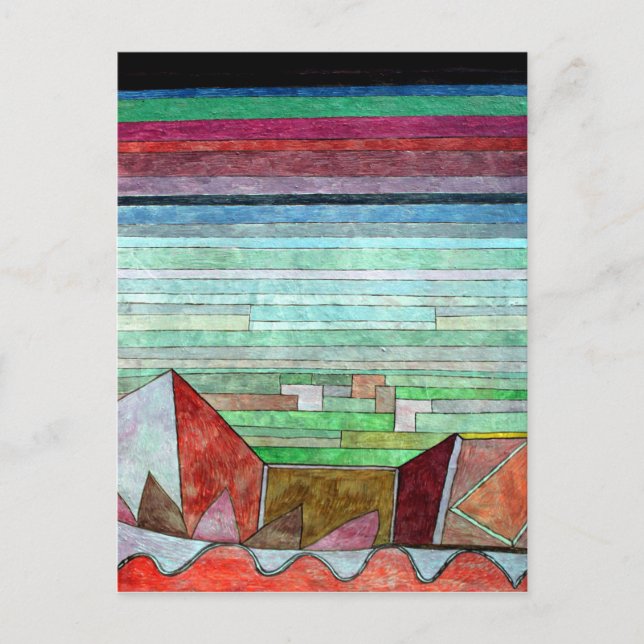 Klee - Blick in das fruchtbare Land Postkarte (Vorderseite)