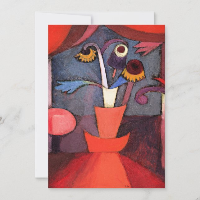 Klee - Blume Herbst Feiertagskarte (Vorderseite)