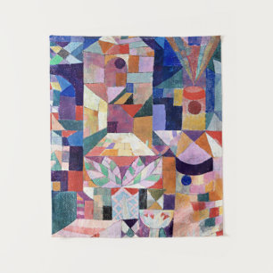 Klee - Burggarten, abstrakte Malerei Wandteppich