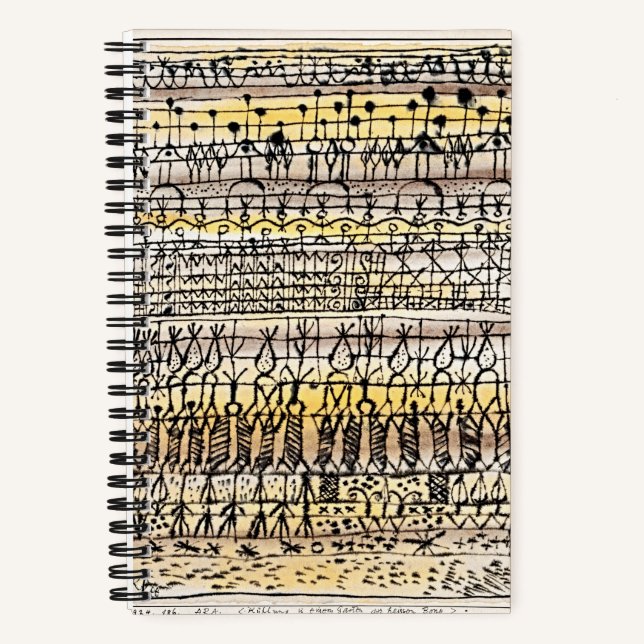 Klee Carnet Abstrait de Jardin Rafraîchissant (Recto)