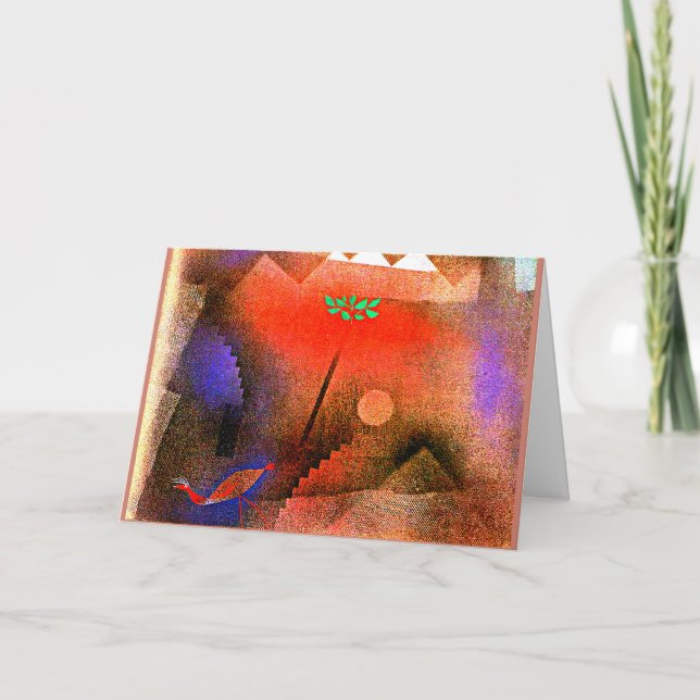 Klee - Carte Oiseau Déambulant (Devant)