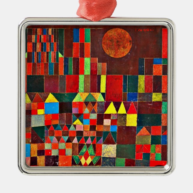 Klee - Castle and Sun Ornament Aus Metall (Vorne)