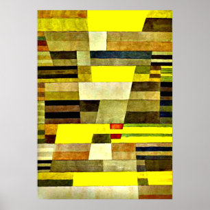 Klee - Denkmal, 1929 abstraktes Kunstwerk Poster