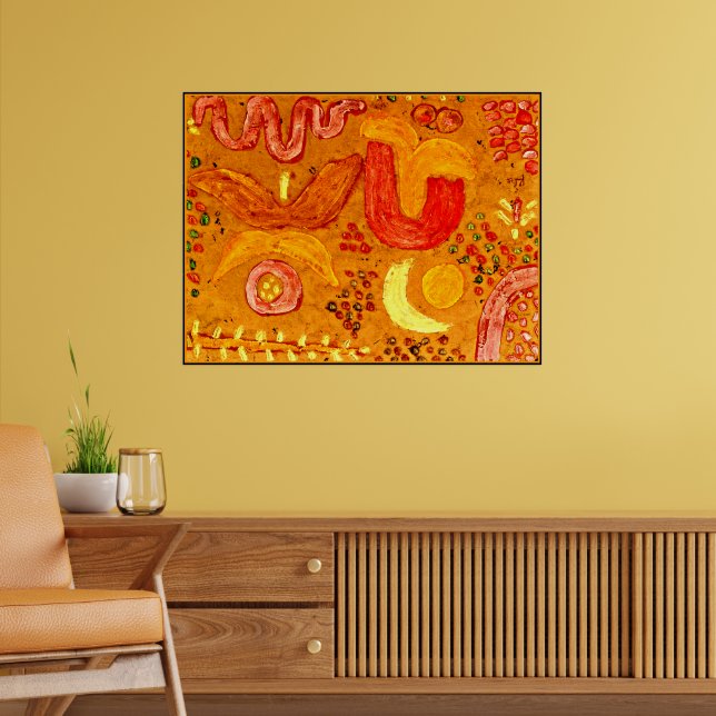 Klee - Der Garten im heißen Wetter Poster (Wohnzimmer 2)