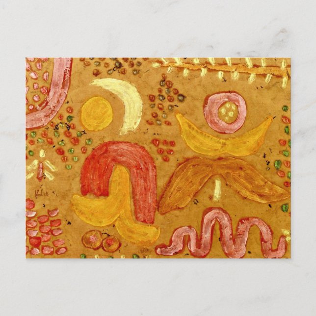 Klee - Der Garten im heißen Wetter Postkarte (Vorderseite)