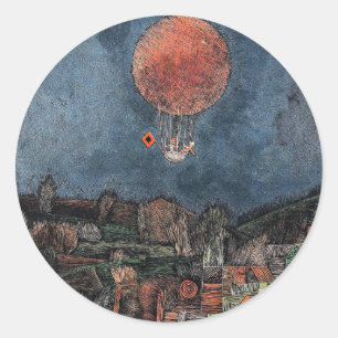 Klee - Der Luft-Ballon Runder Aufkleber