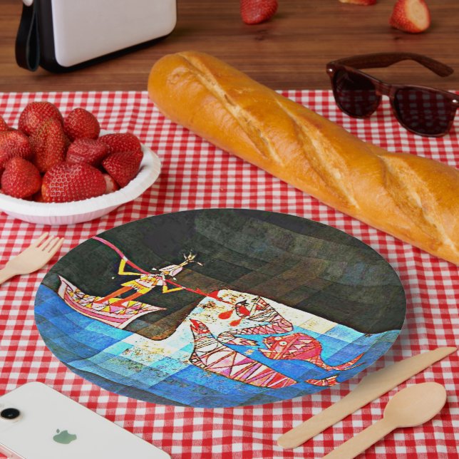 Klee - der Seemann, Pappteller (Picknick)