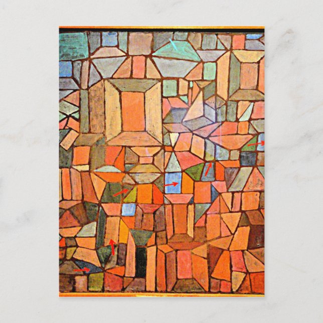 Klee - Der Weg zur Zitadelle Postkarte (Vorderseite)