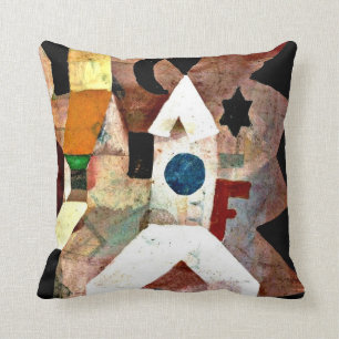 Klee - Die Kapelle, Gemälde Paul Klee Kissen