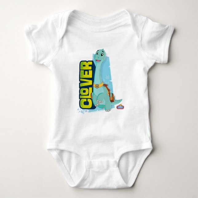 Klee | Dino Ranch Baby Strampler (Vorderseite)