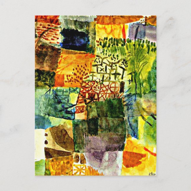 Klee - Erinnerung an einen Garten Postkarte (Vorderseite)