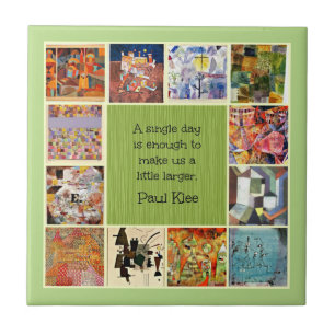 Klee - Farbige Collage Fliese