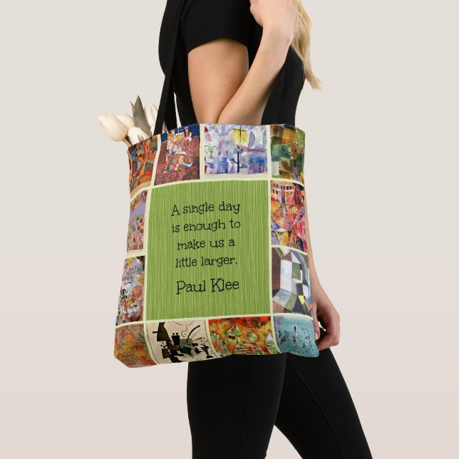 Klee - Farbige Collage Tasche (Von Nahem)