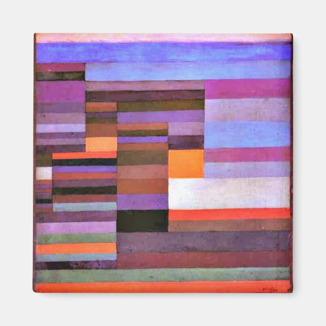 Klee - Feuer Abend Magnet (Vorne)