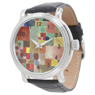 Klee - Flora auf Sand Armbanduhr